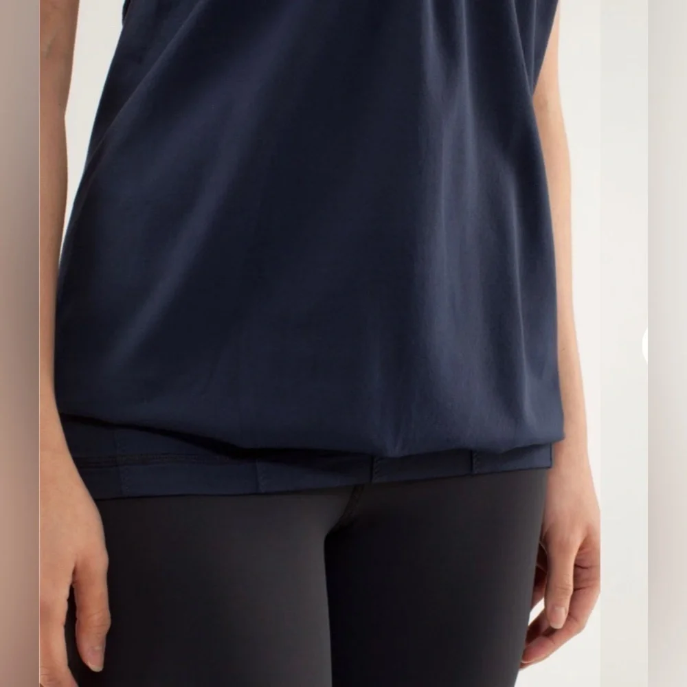 Lululemon Athletica Practice Freely Tank in Inkwell gingham women’s size 6 - Picture 8 of 13